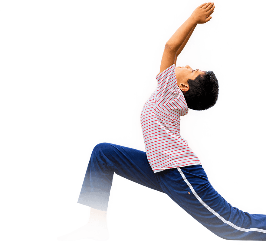 Sri Sri Academy student practising yoga