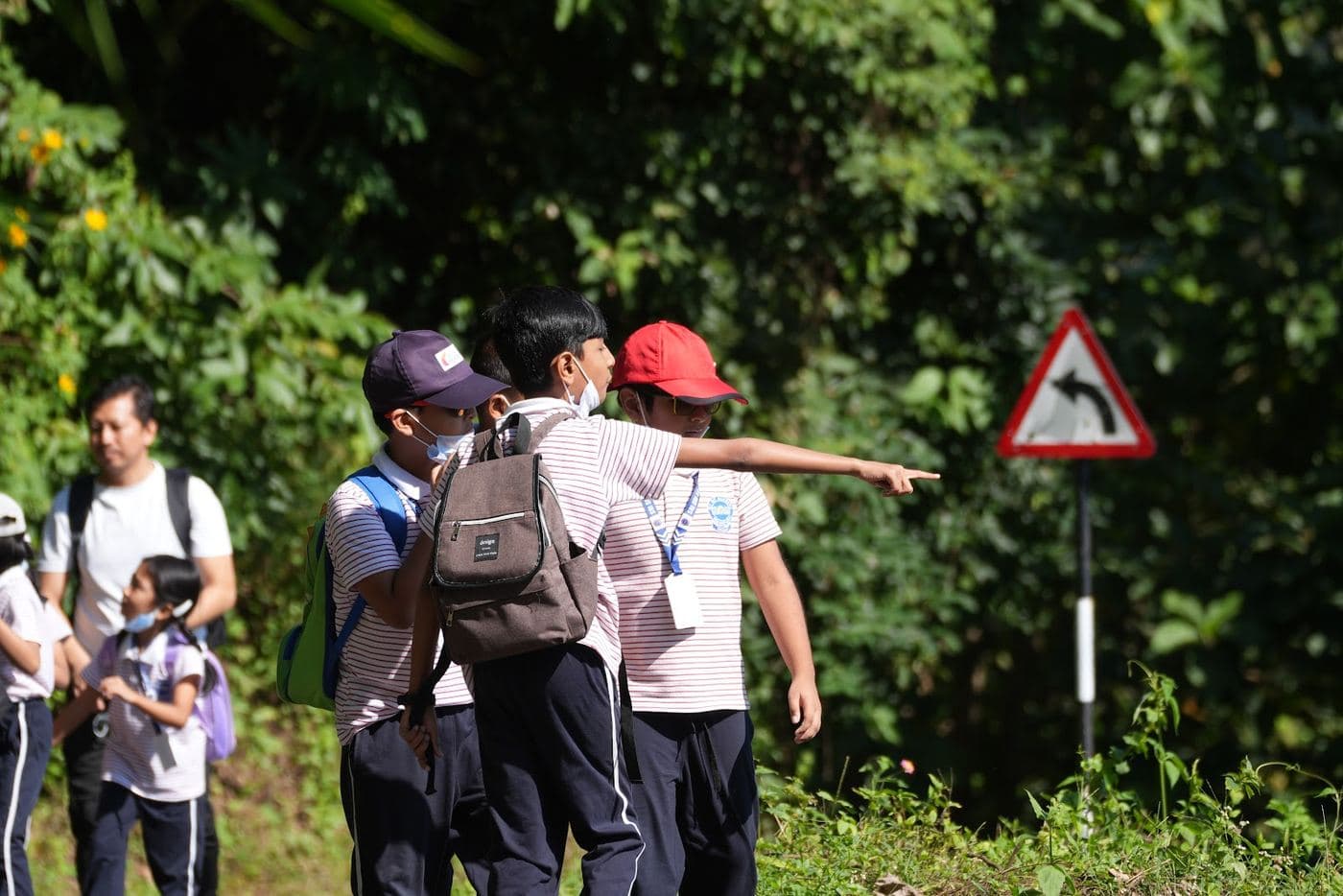 Reading the route from the sign