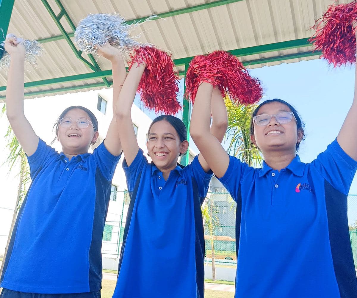 Cheering from the sideline