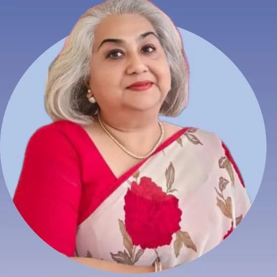 Mrs Abha Ohri, Vice-President of Junior Sri Sri Academy