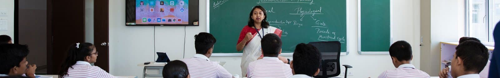 A class in progress at Sri Sri Academy Siliguri