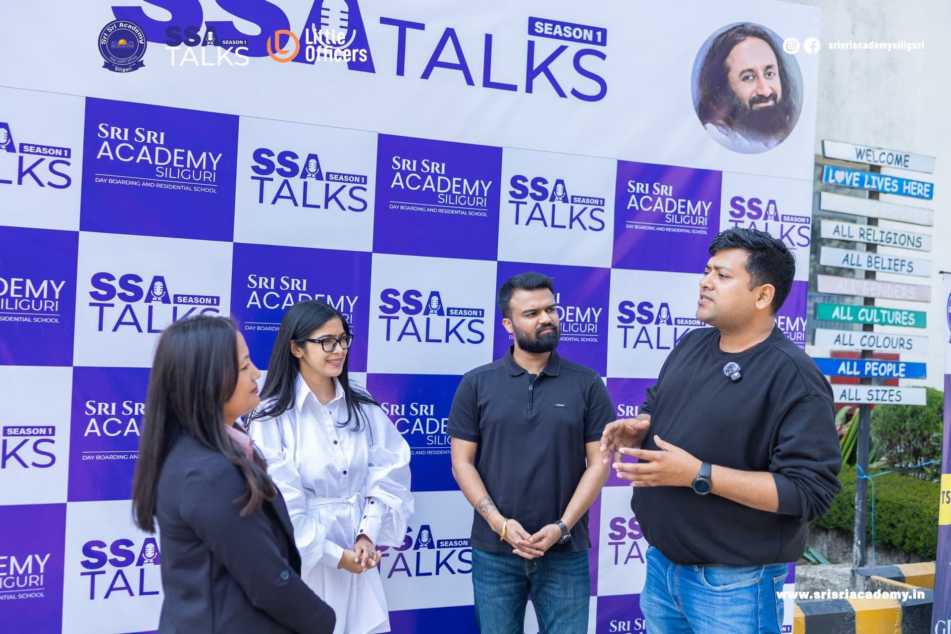 SSA 1.0 Talks in session before the school audience