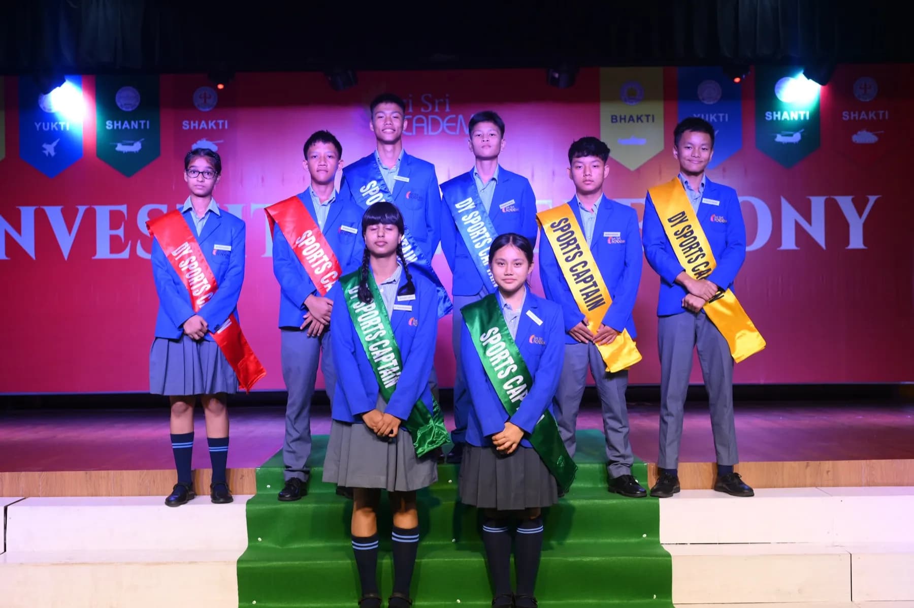 House teams competing at the inter-house championship