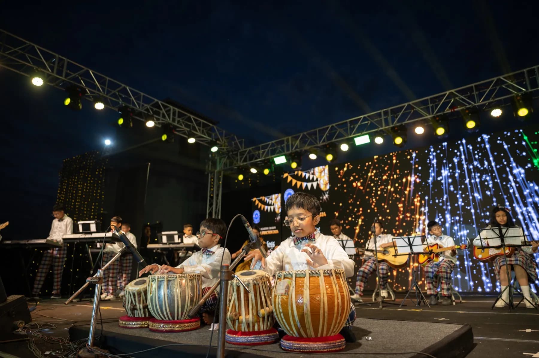 A school event during the academic year at Sri Sri Academy