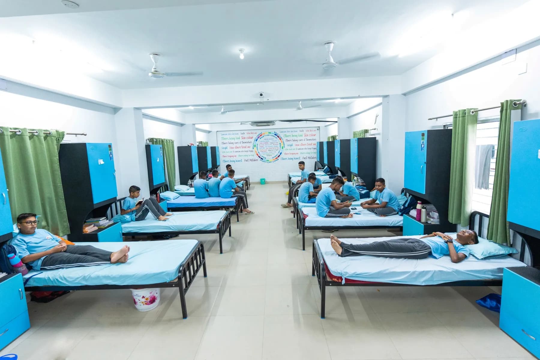 The hostel at Sri Sri Academy