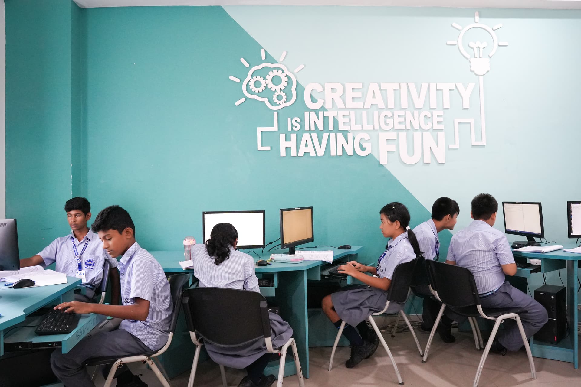Students at work in the computer laboratory